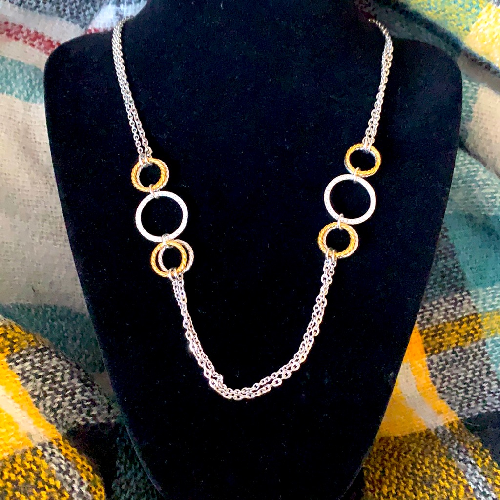 Gold And Silver Tone Necklace